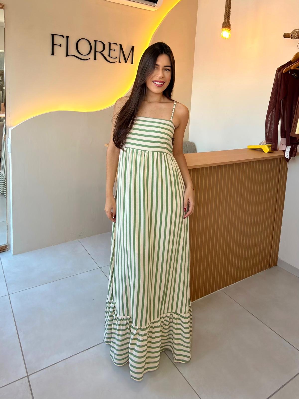 Vestido listrado