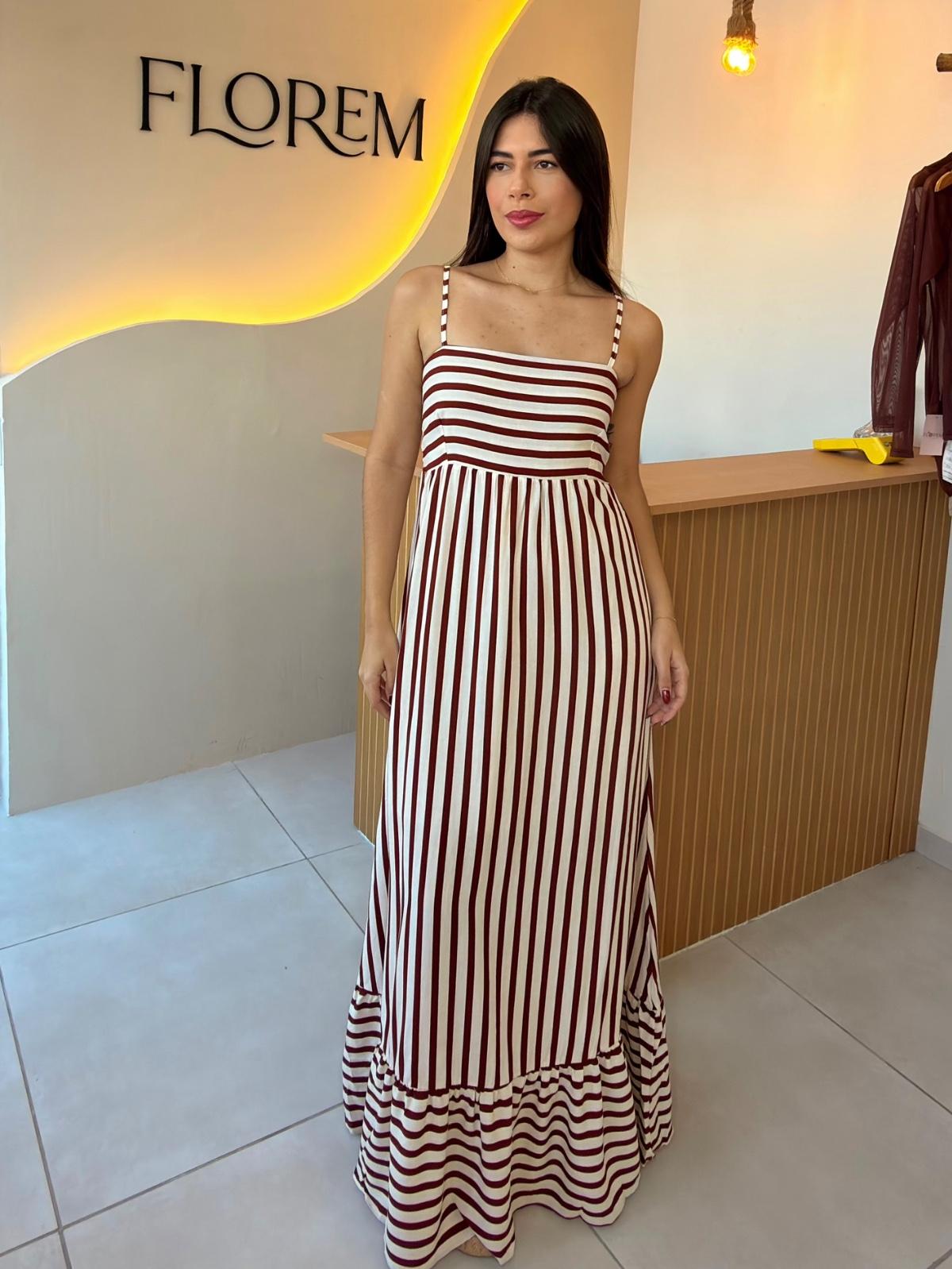Vestido listrado