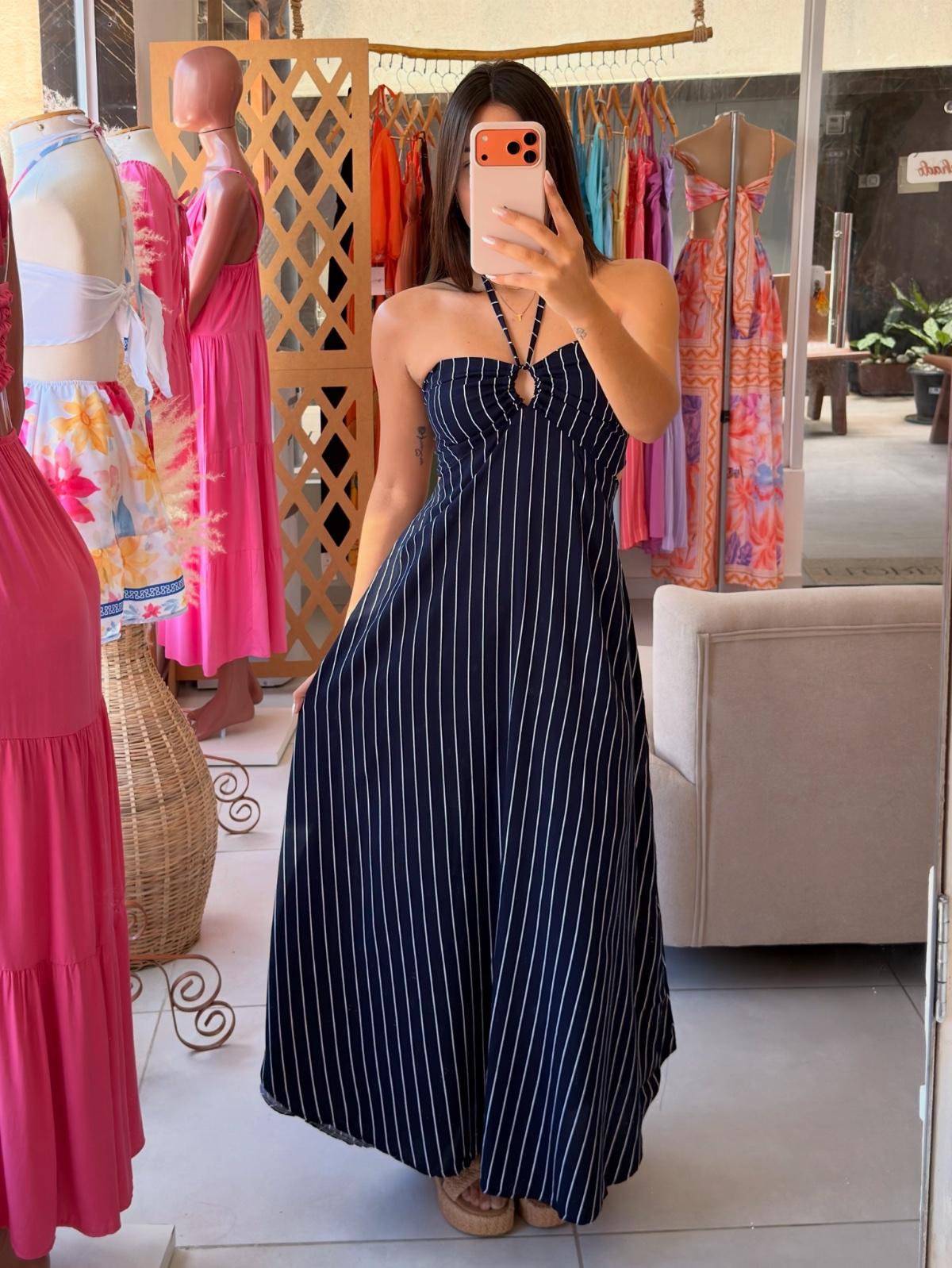 Vestido listrado