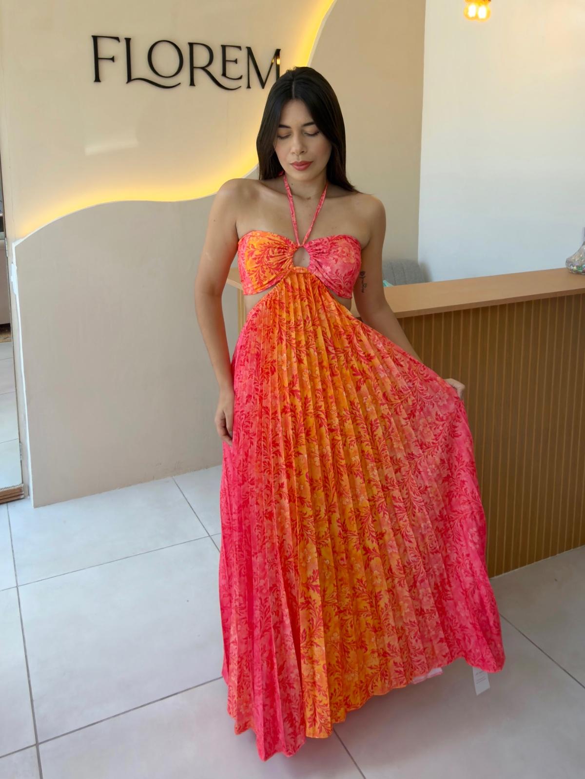 Vestido plissado